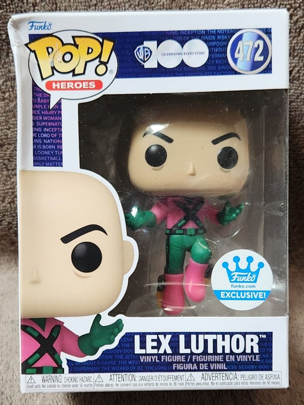 FUNKO POP!  Heroes - LEX LUTHER #472 FUNKO EXCLUSIVE - NEW NIB
